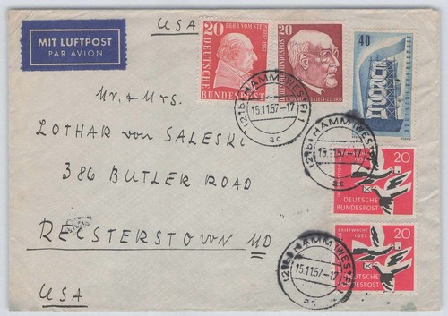 Bund sammler luftpostbrief - bund, sammler-luftpostbrief